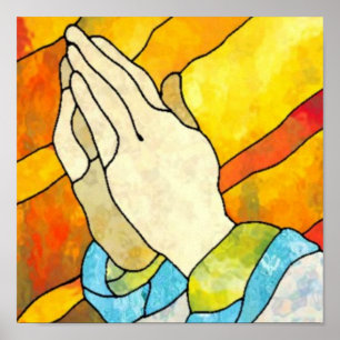 Póster Manos de rogación
