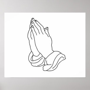 Póster Manos de rogación