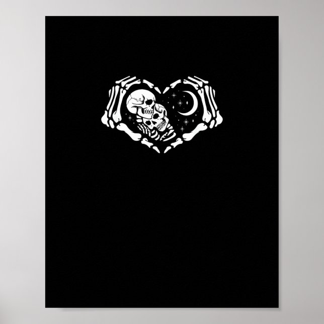 Póster Manos del corazón de Skeletons (Frente)