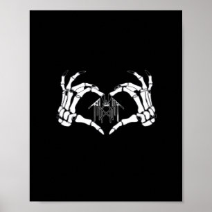 Póster Manos del Corazón de Token Skeletons