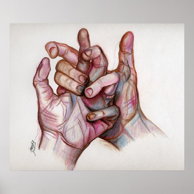 Póster manos entrelazadas (Frente)