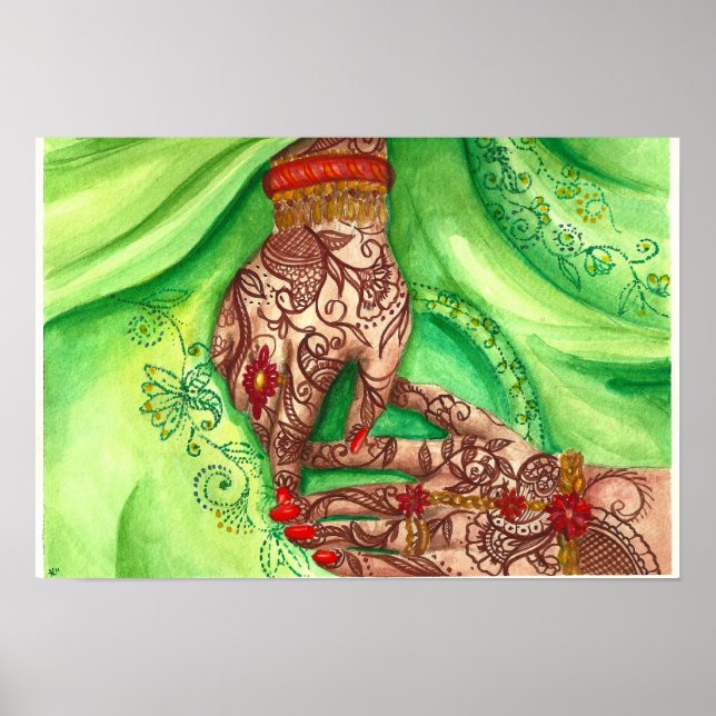 Póster "Manos esperanzadoras" (Frente)