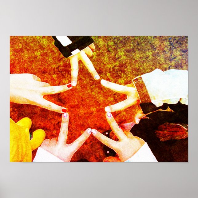 Póster Manos Estrella de BFF (Frente)