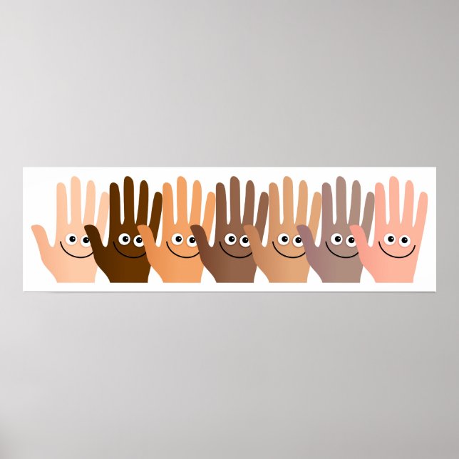 Póster Manos felices (Frente)