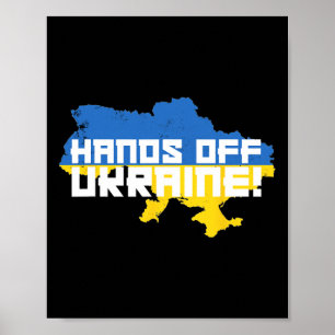 Póster Manos Fuera De Ucrania Putin Protesta Rusia Apoya 