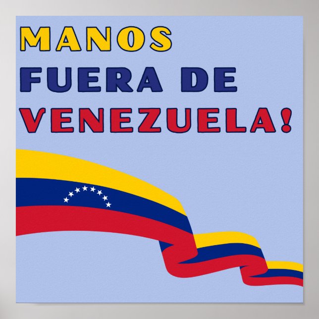 Póster Manos Fuera De Venezuela (Frente)