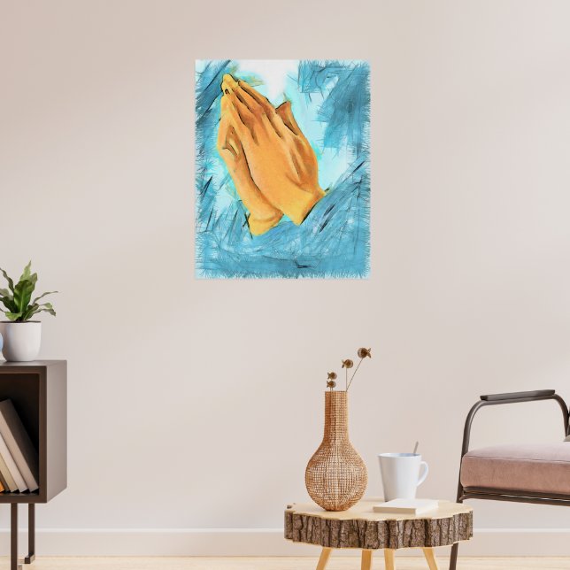 Póster Manos orando (Salón 3)