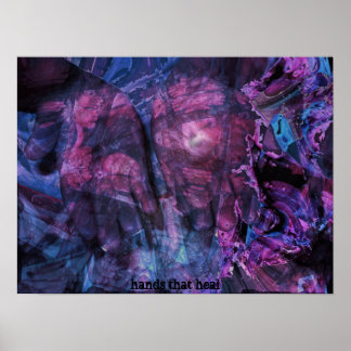 Póster manos que curan