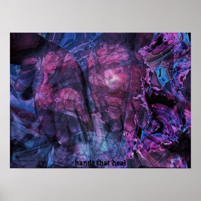 Póster manos que curan (Frente)