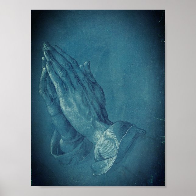 Póster Manos rezando (por Dürer) (Frente)