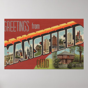 Póster Mansfield, Ohio - escenas grandes de la letra