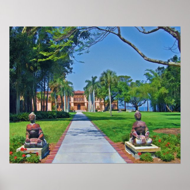 Póster Mansión Ca d’Zan, Sarasota, FL, Imprimir (Frente)