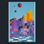 Póster Mansión costera moderna (versión B) - Ken Gage Art<br><div class="desc">Mansión Costera Moderna (Versión B) 2024,  Ken Gage. Arte digital: surrealismo pop.</div>