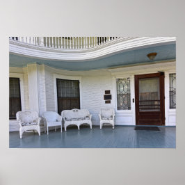 Póster Mansión Histórica Seelye Abilene, Kansas, Pórtico