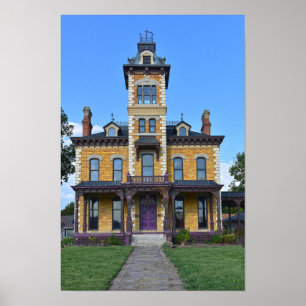 Póster Mansión Lebold, Abilene, Kansas