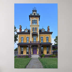 Póster Mansión Lebold, Abilene, Kansas