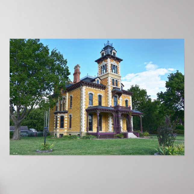 Póster Mansión Lebold, Abilene, Kansas  (Frente)