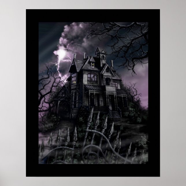 Póster "Mansión oscura" (Frente)