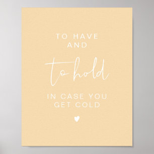 Póster Manta de boda LEAH Vibrante Para Tener y Mantener