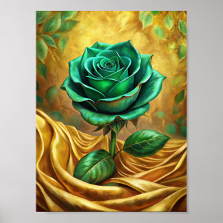 Póster Mantel dorado