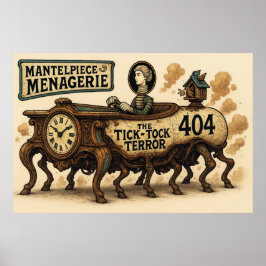 Póster Mantelpiece Menagerie (El Terror Tick-Tock)