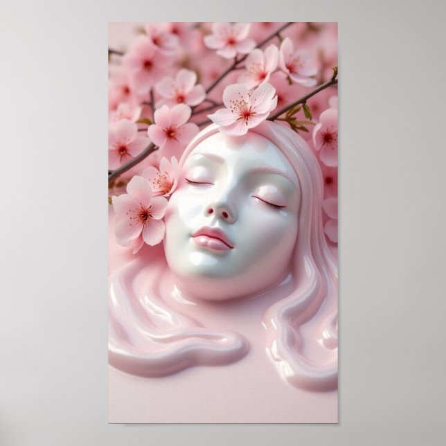 Póster Mantén el rosa o diseña el tuyo  (Frente)