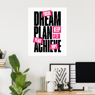 Póster Mantén la Calma Motivación Esperanza Paz
