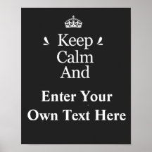 Mantén la Calma y Añade tu Texto Personaliza 