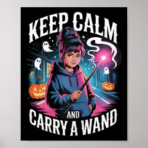 Póster Mantén La Calma Y Lleva Una Mano De Chica Adolesce