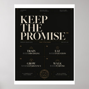 Póster Mantén La Promesa™   Disciplina Premium & Personal