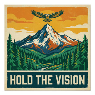 Póster Mantén la visión