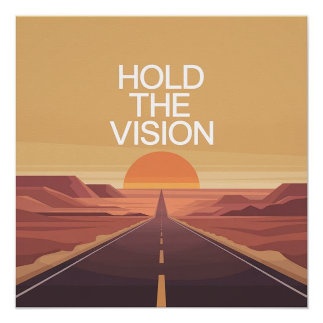 Póster Mantén La Visión (Anverso)