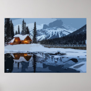 Póster Mantén los incendios domésticos en llamas para los