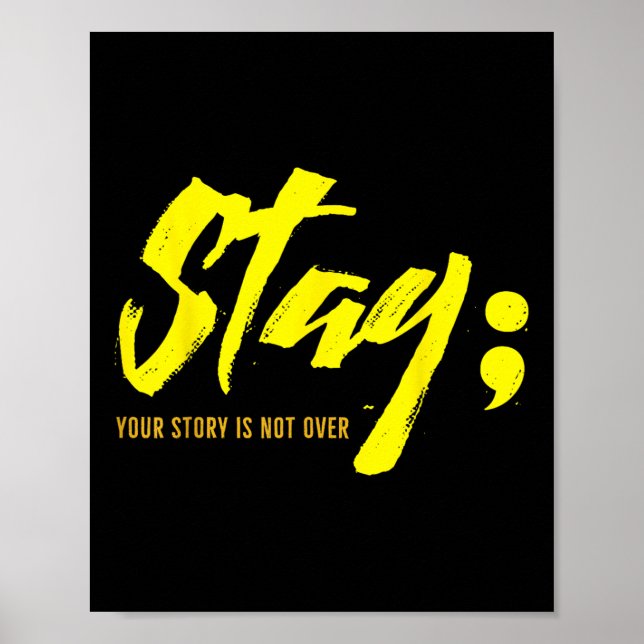 Póster Mantén Tu Historia No Es Sobre El Suicidio De Salu (Frente)