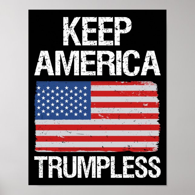 Póster Mantener a Estados Unidos con la Trumpless III (Frente)