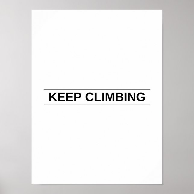 Póster Mantener ascenso - Poster motivacional (Frente)
