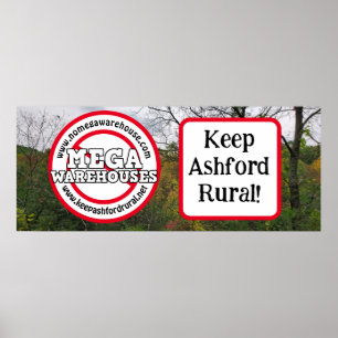 Póster Mantener Ashford Rural   No hay mega almacenes