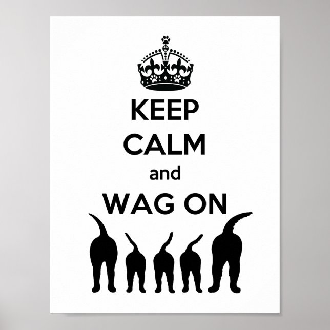 PÓSTER MANTENER CALMA Y WAG ACTIVADO (Frente)