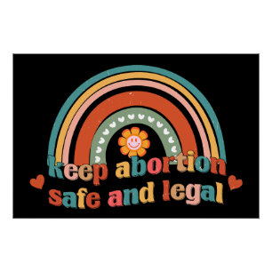 Póster Mantener El Aborto Seguro Y Legal