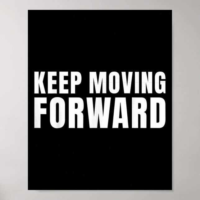 Póster Mantener el avance motivacional (Frente)