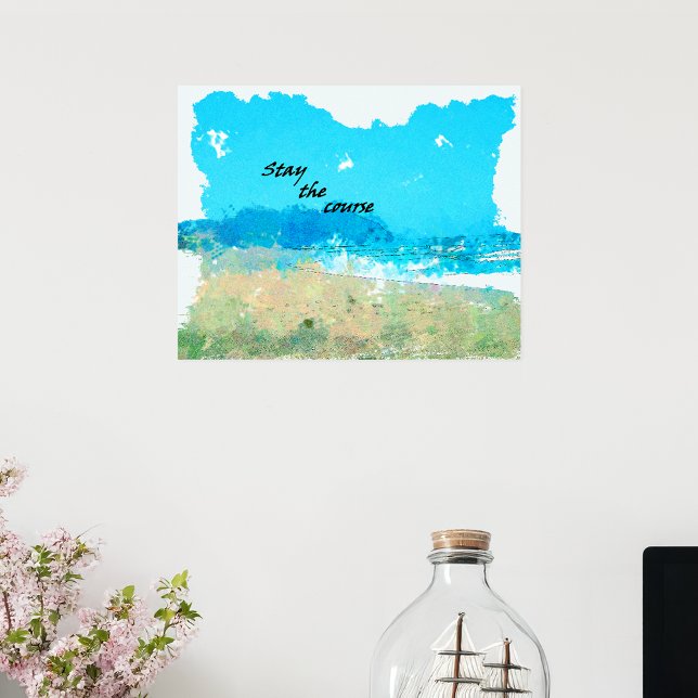 Póster Mantener El Curso (Subido por el creador)