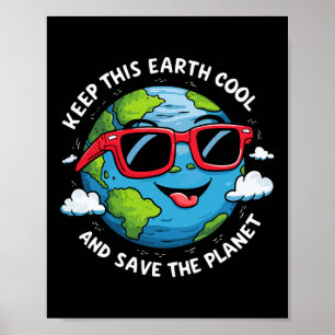 Póster Mantener el Día de la Tierra en Guay