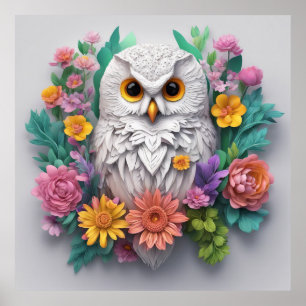 Póster Mantener el diseño de búho o el diseño propio
