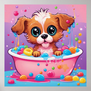 Póster Mantener el diseño de Puppy o diseñar su propio Po