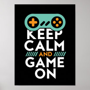 Póster Mantener el juego tranquilo en el Poster para vide