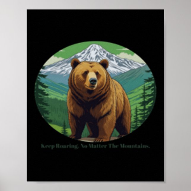 Póster Mantener el rugido (Frente)