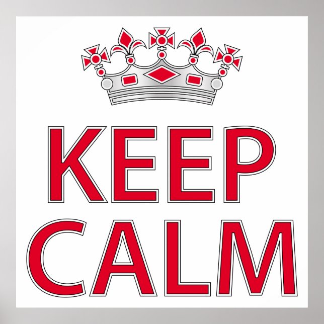 Póster Mantener la calma (Frente)