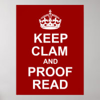 Mantener la calma y comprobar el Poster