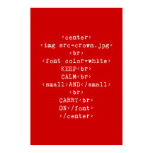 Mantener la calma y continuar con html (en cualqui