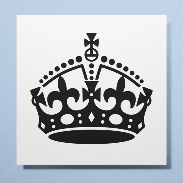 Póster Mantener la calma y continuar con la corona (Subido por el creador)